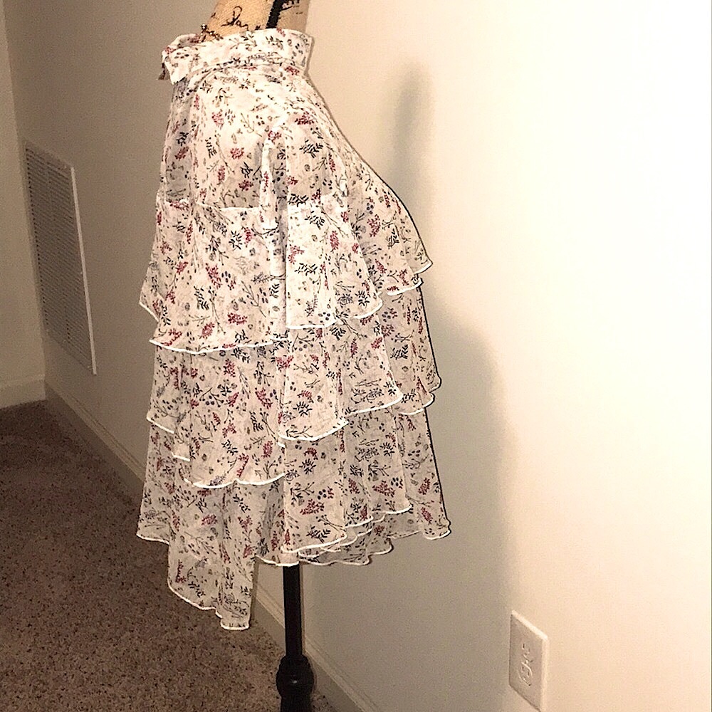 Floral Ruffle Blouse top